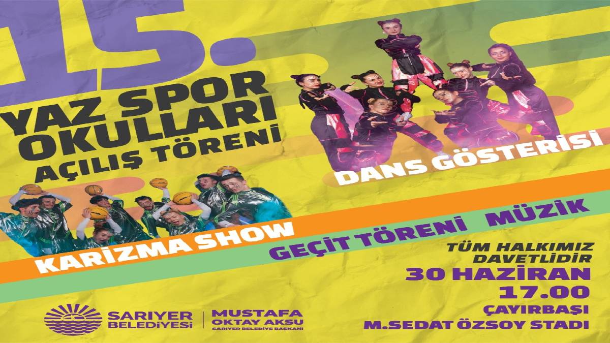 Sarıyer Belediyesi 15. Yaz Spor Okulları açılıyor