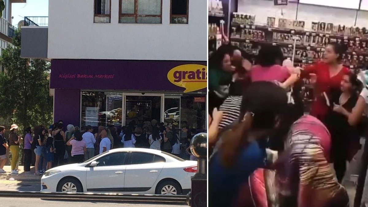 Bu da yüzde 80 indirim kavgası... Saç saça, baş başa birbirlerine girdiler!