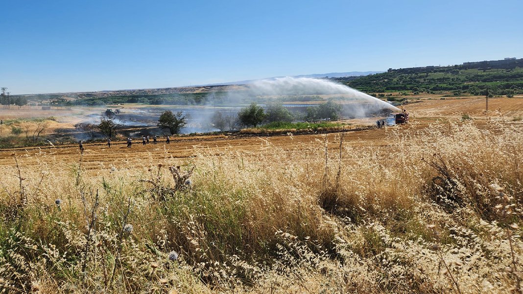 Diyarbakır'da Dicle Üniversitesi yerleşkesinde yangın
