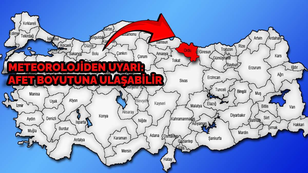 Ordu için afet uyarısı! Uyarılar peş peşe geldi. Valilik uyardı: Herkes tedbirini alsın