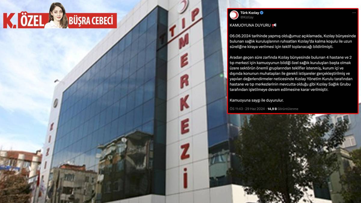 Kızılay geri adım attı... Hastaneler özel sektöre devredilmeyecek