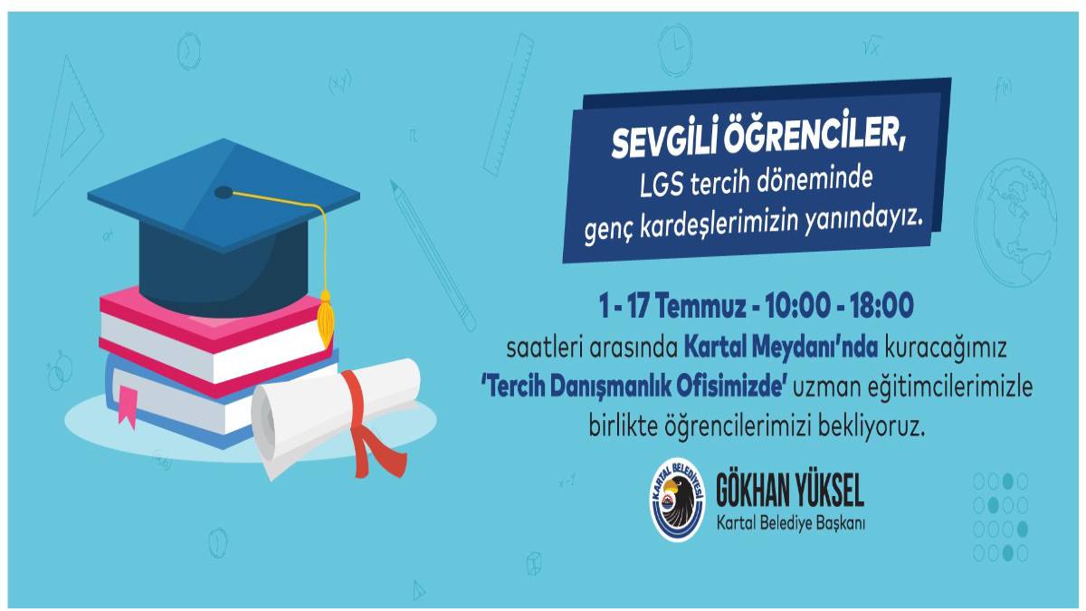 Kartal Belediyesi'nden LGS'ye giren öğrencilere tercih danışma hizmeti