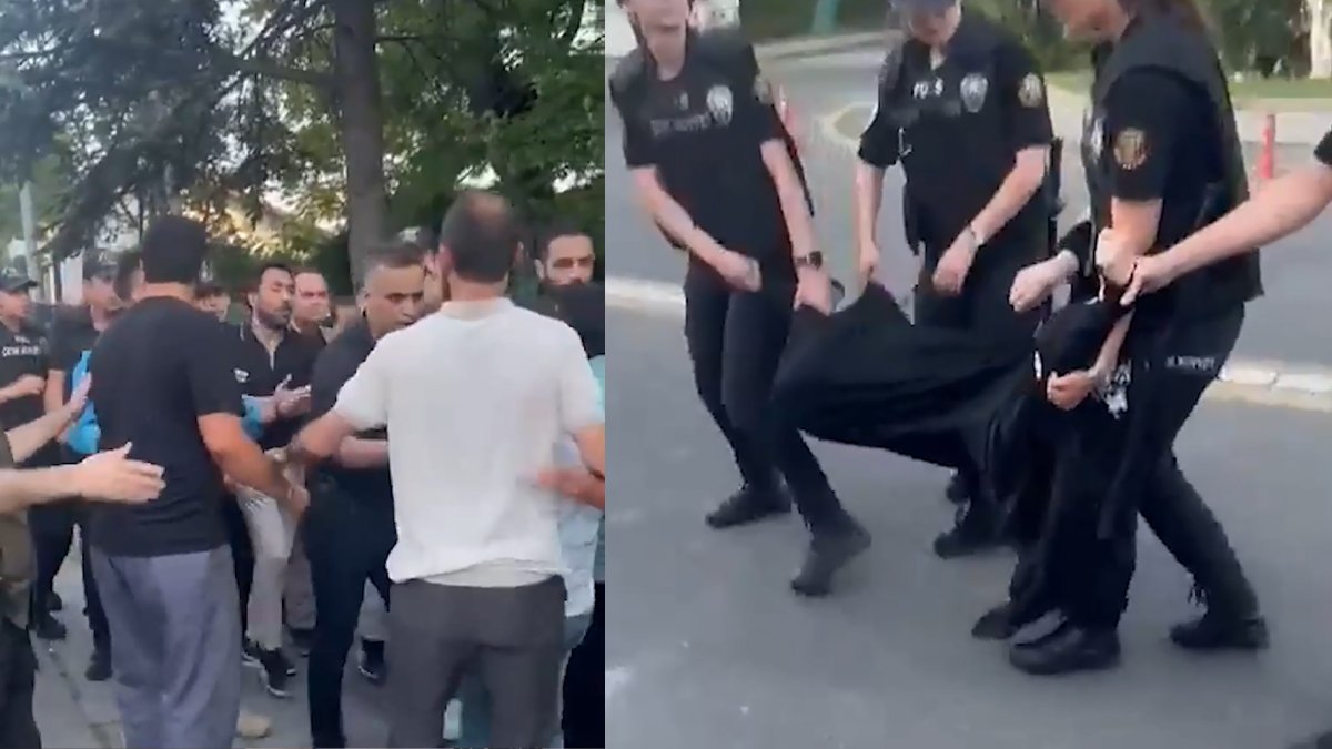 Beştepe'deki Filistin eylemine sert müdahale