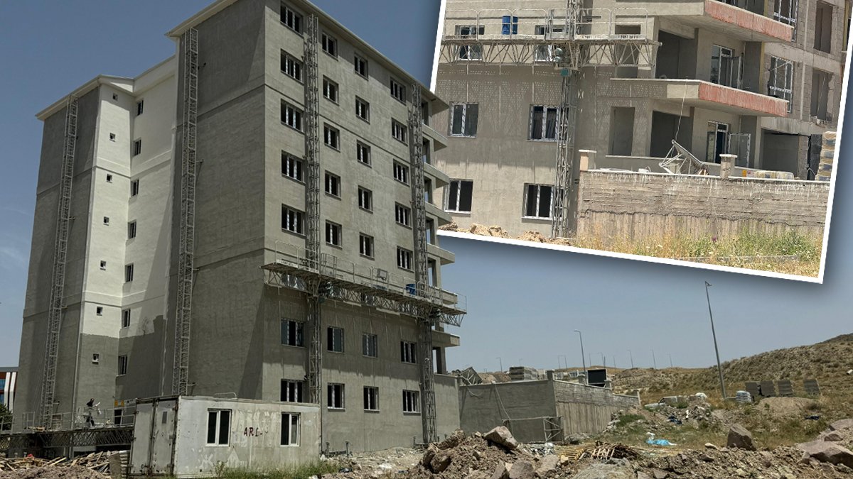 Ankara'da inşaat iskelesi çöktü: Üçüncü kattan düşen 4 işçi yaralı