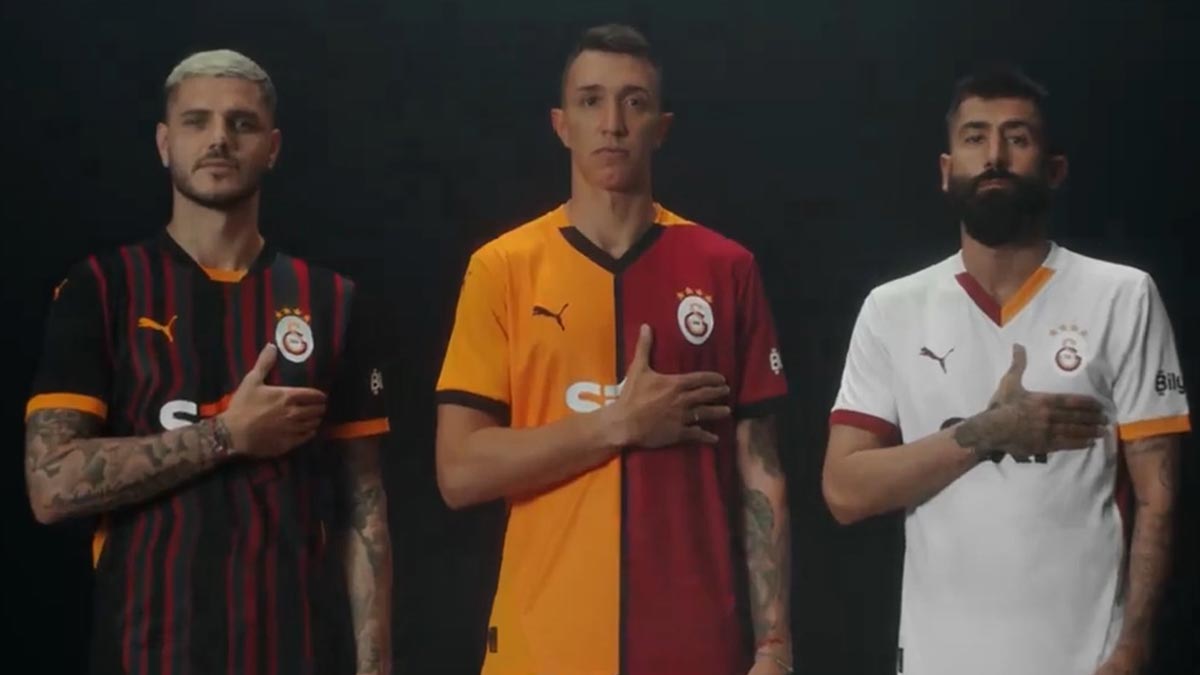 Son şampiyon Galatasaray yeni sezon formalarını tanıttı