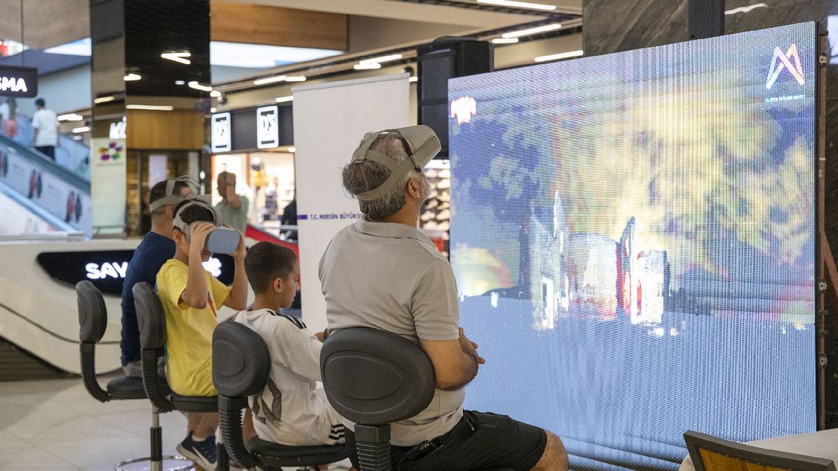 Sanal gerçeklik ile mersin, vatandaşın elinin altında