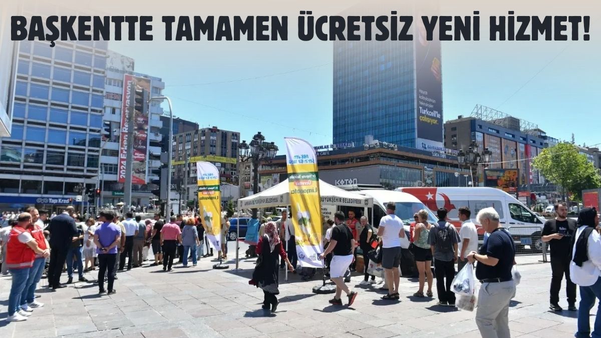 Ankara’da kentin en işlek noktalarında başladı! ABB herkese duyurdu: Hem ücretsiz hem serinletici yeni hizmet...