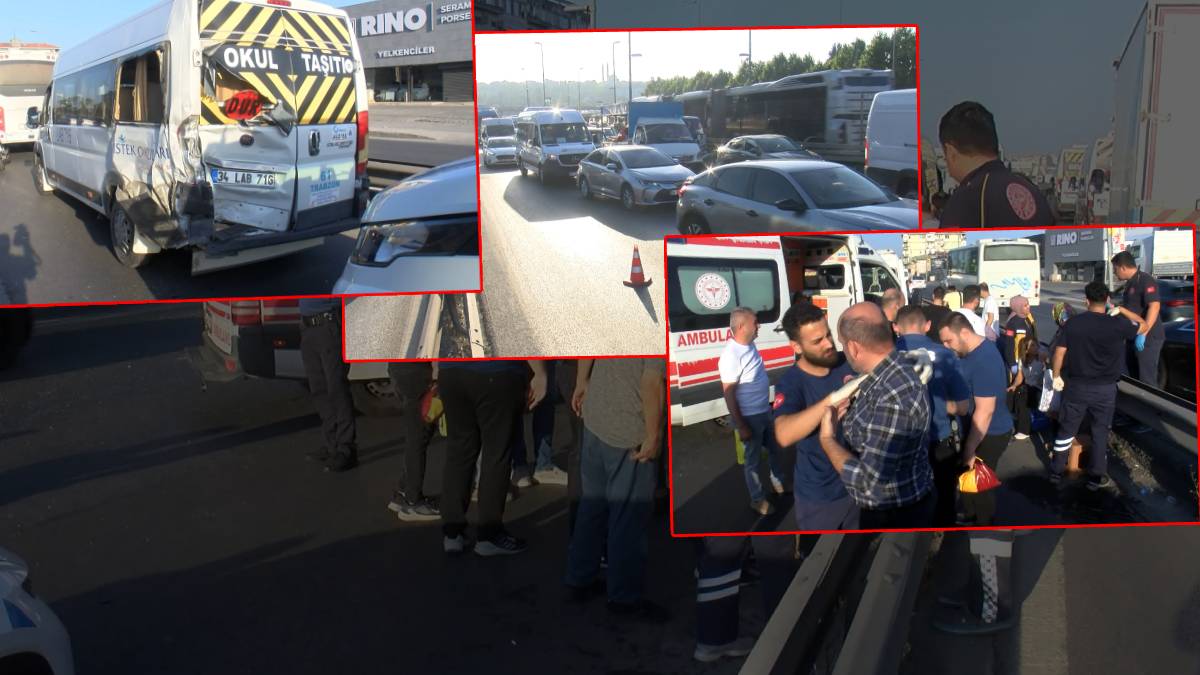 Yol kavgasının sonu zincirleme kaza! 13 kişi yaralandı, trafik durdu