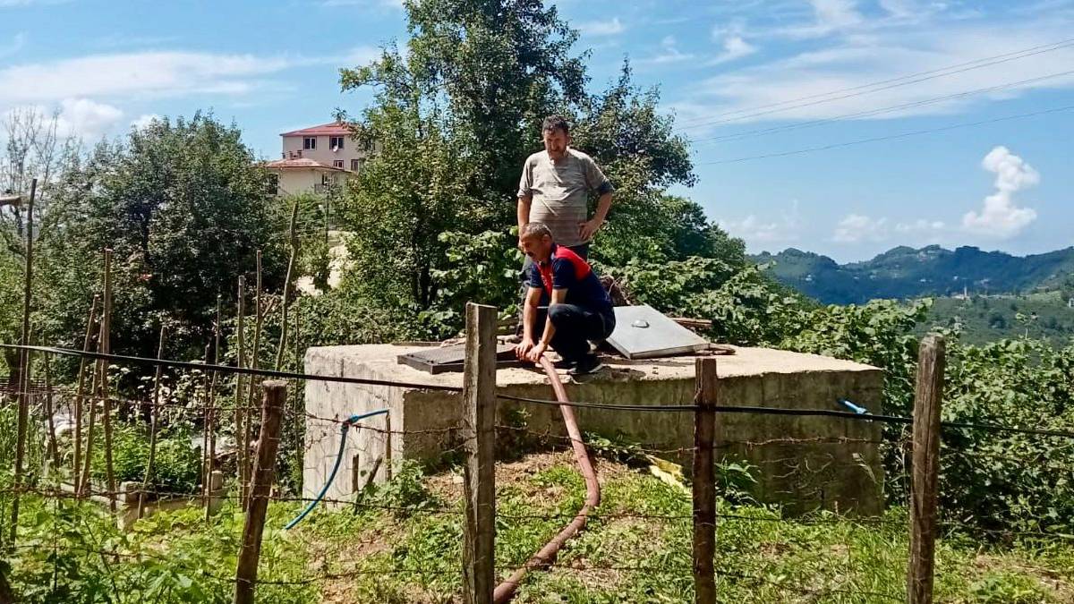 İtfaiye Müdürlüğü köylere içme suyu desteği sağlıyor