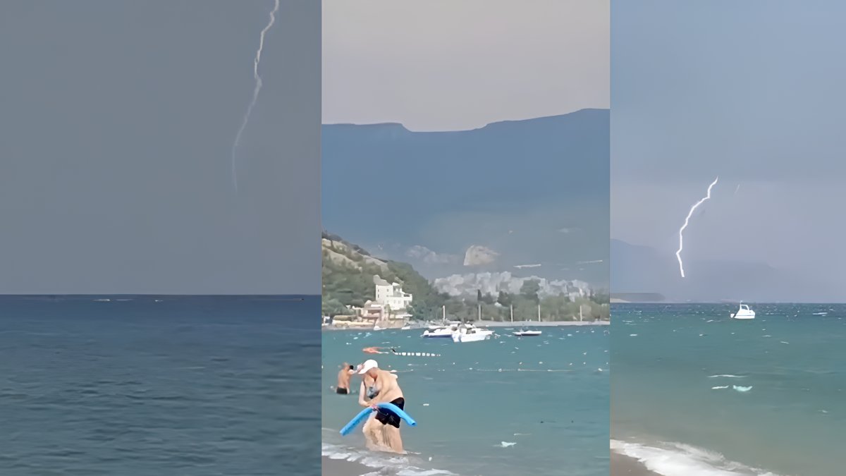 Denize girdiklerine pişman oldular! Her şey bir anda oldu: Gökyüzü bir anda karardı ve...