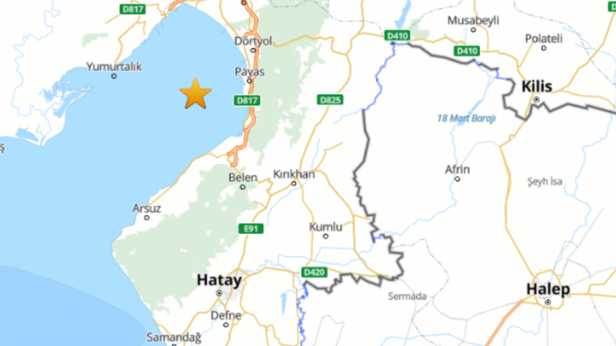 İskenderun Körfezi'nde korkutan deprem | Son depremler