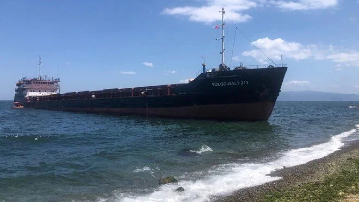 Panama bandıralı kargo gemisi Mudanya'da karaya oturdu: Kurtarılma çalışmaları sürüyor