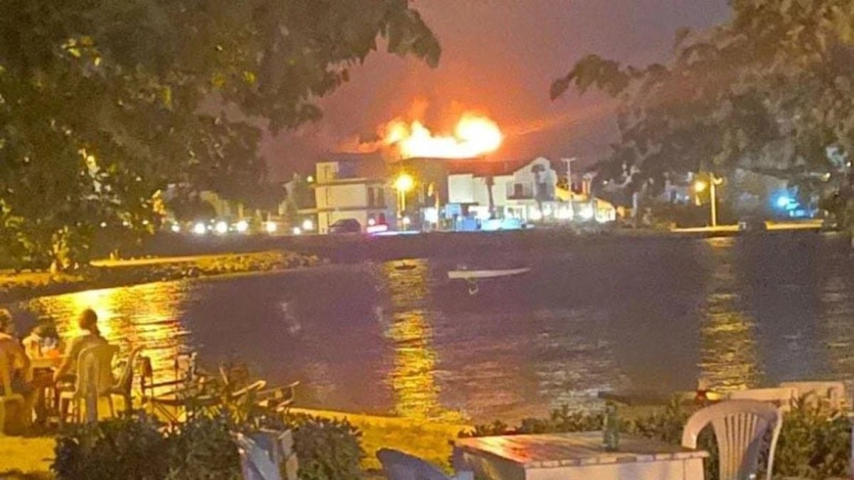 İzmir'in Urla ilçesinde orman yangını! Alevler rüzgarın etkisiyle kısa sürede çevreye yayıldı