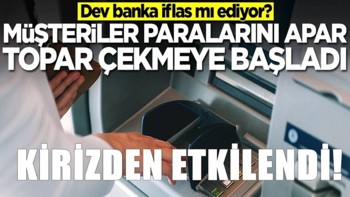 Dünyaca ünlü banka iflas bayrağını çekti! Müşteriler paralarını çekmek için ATM'lere koşuyor. Geç kalanın parası yandı