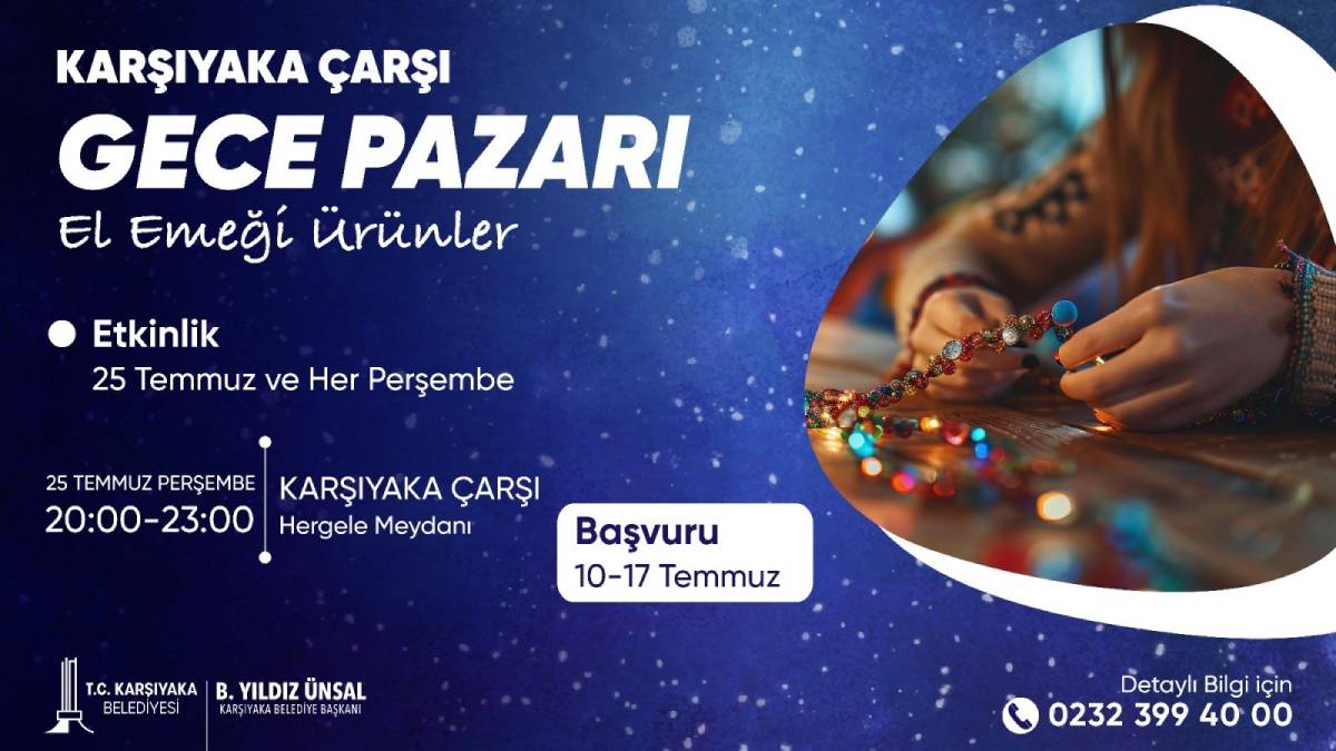 ‘Gece Pazarı’ Karşıyaka Çarşısı’na çok yakışacak