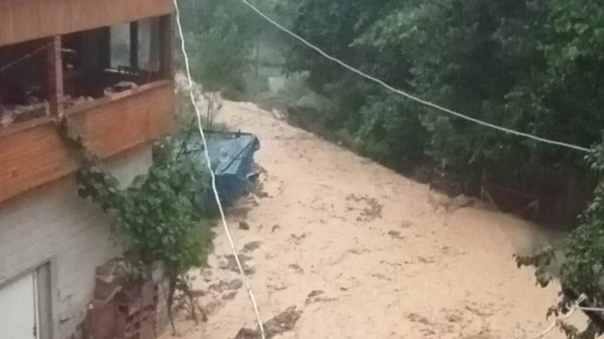 Artvin'de su taşkını ve heyelan: 4 köy yolu ulaşıma kapandı