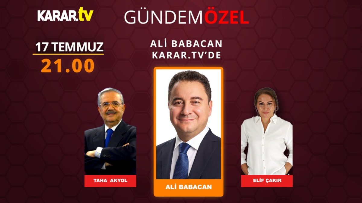 Elif Çakır ve Taha Akyol soruyor, DEVA Partisi Lideri Ali Babacan cevaplıyor