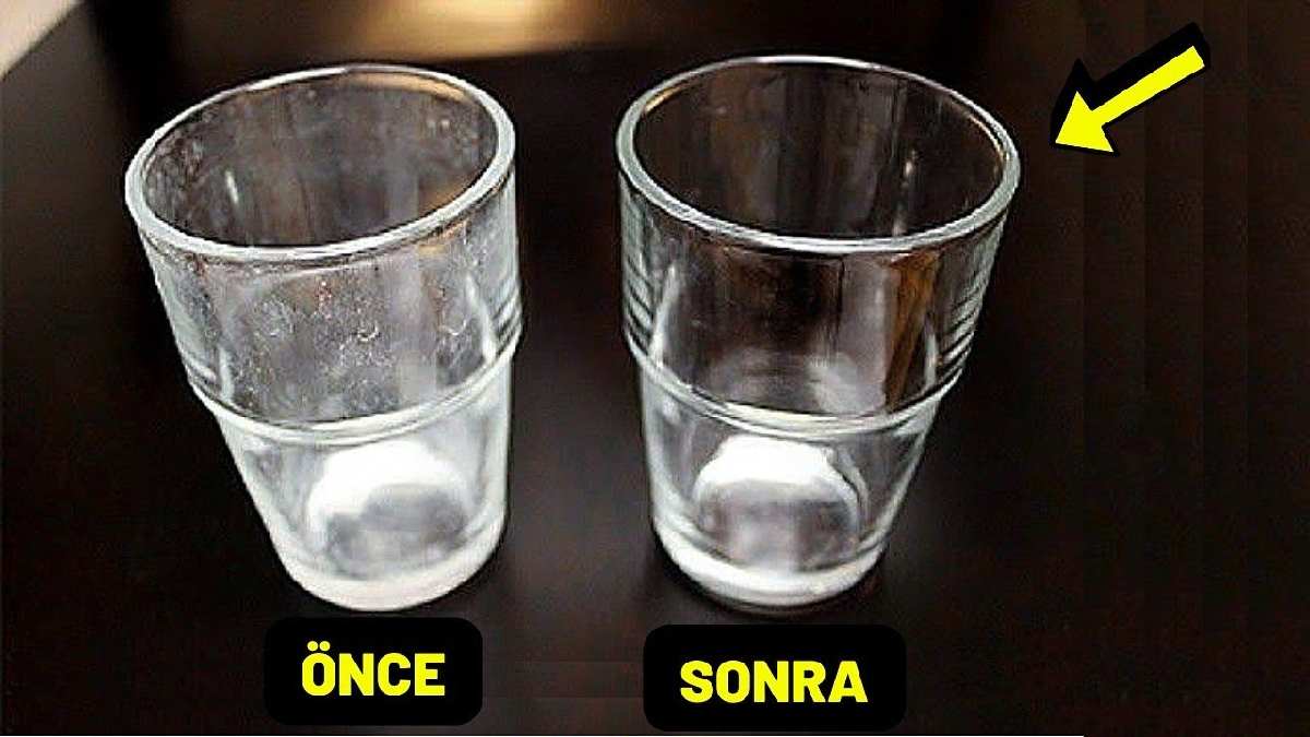 Bardaklarınızda ne matlık ne de çizikten eser kalmayacak! Parıl parıl parlayacak, herkes yeni zannedecek