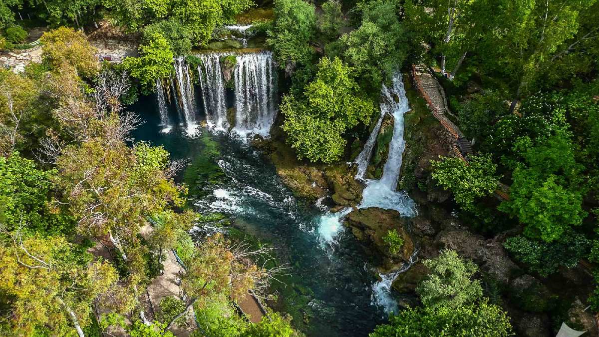 Doğanın şaheseri olarak biliniyor! Eşini dostunu toplayan serinlemeye koşuyor!