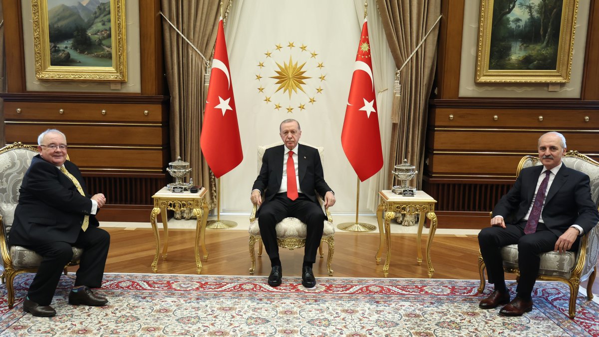 Erdoğan İrlanda Meclis Başkanı Fearghail'i kabul etti