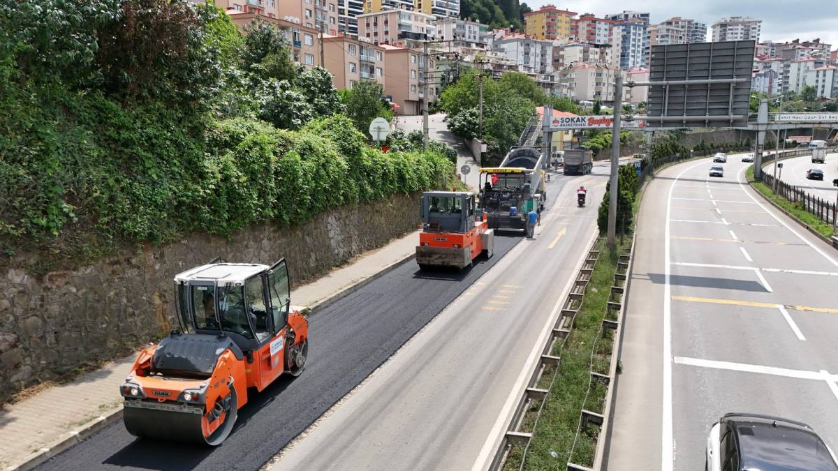 Tehlike arz eden çerkez bölgesi yeniden asfaltlandı