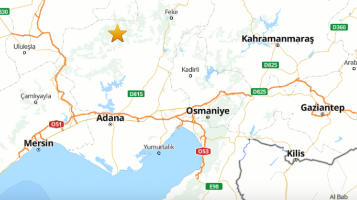 Adana'da korkutan deprem | Son depremler