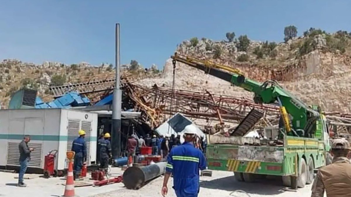 Gabar'da sondaj kulesi devrildi! 3 işçiden 2’si kurtarıldı