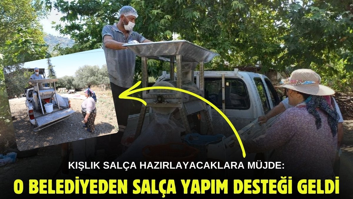 Belediyeden evde salça yapacaklara müjde! Mahalle ve köylere salça makinesi geliyor: Hangi tarihte nerede olacak?