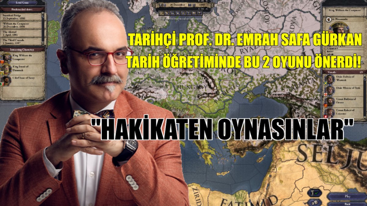 Tarih profesöründen bilgisayar oyunlarına övgü! O 2 oyunu önerdi: "Hakikaten oynasınlar"