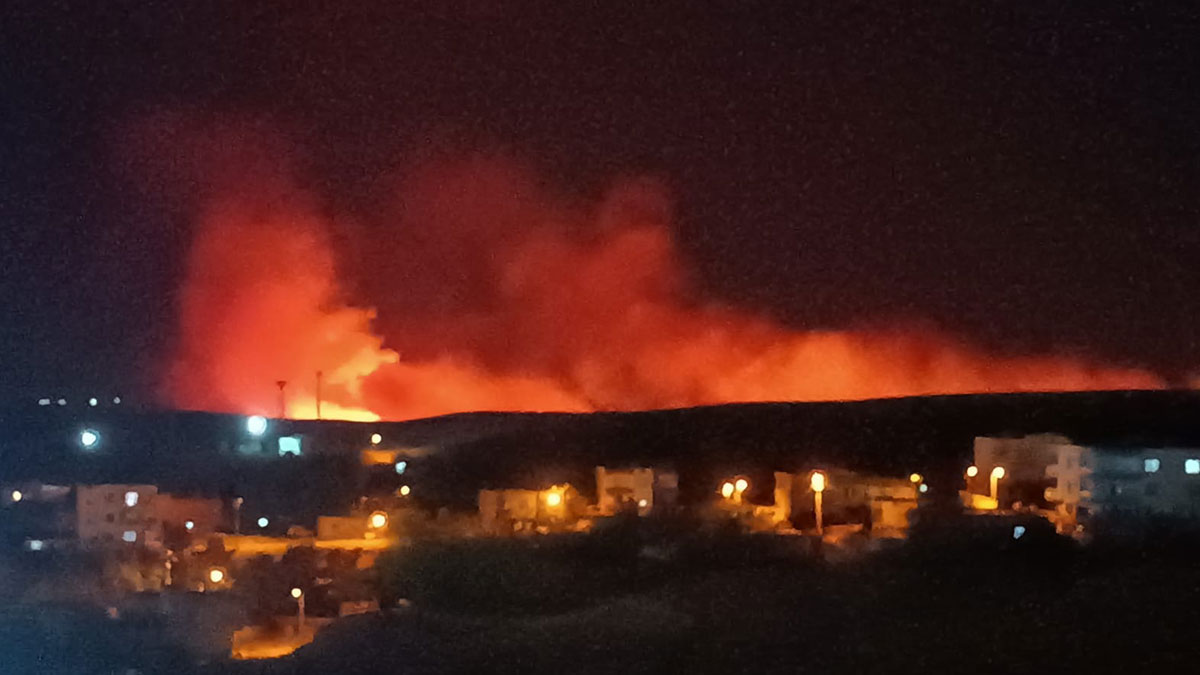 Diyarbakır'da anız yangını