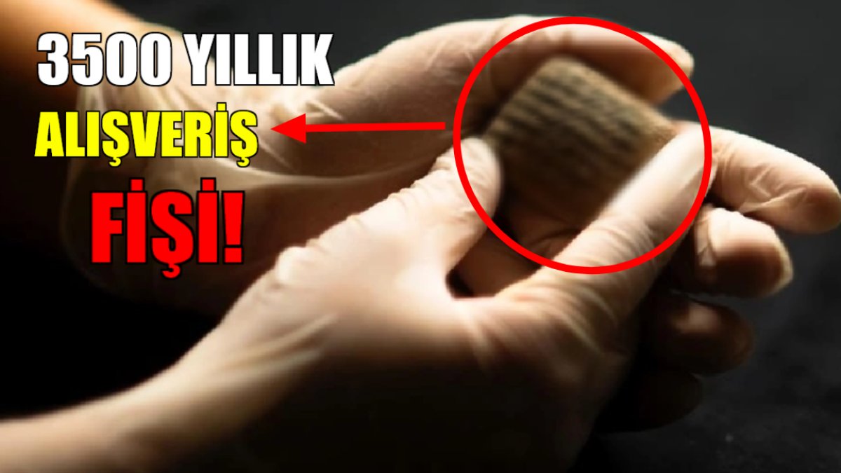 Hatay'da arkeologları şaşkına uğrayan keşif! 3500 yıllık alışveriş fişi bulundu