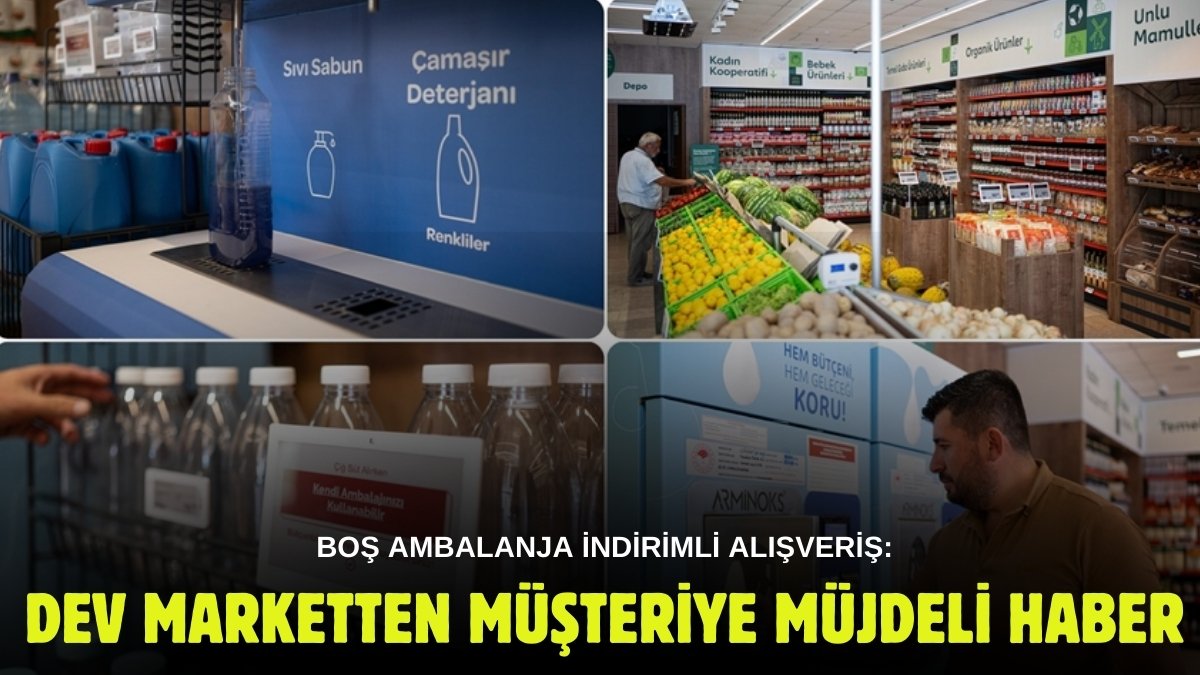 Boş ambalajları getiren indirimli alışveriş yapıyor! İlki Ankara'ya açıldı: Sakın çöp diye atmayın