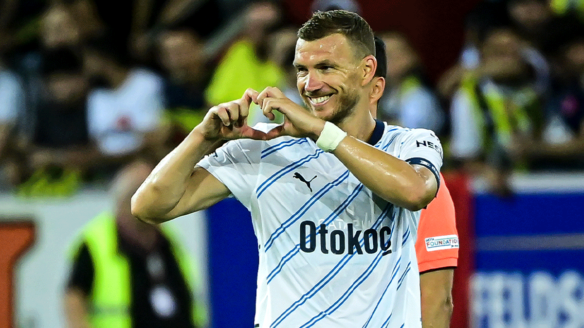 Edin Dzeko'dan Lugano karşısında tarihi performans
