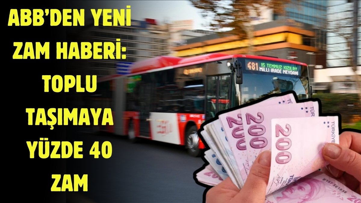 ABB’den yeni toplu taşıma zammı! Başkentliler şaşkına dönecek: Toplu taşımaya yüzde 40 zam geldi
