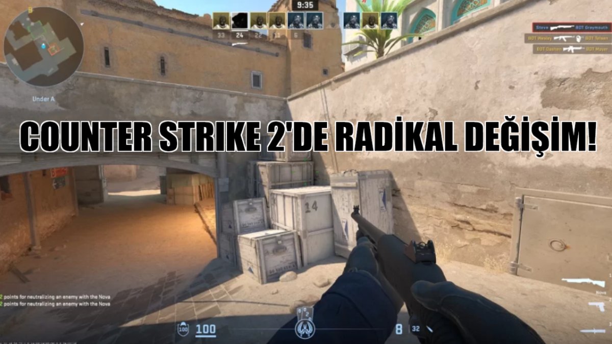 Counter Strike 2'de radikal değişiklik! Artık CT takımı daha avantajlı: CT Base'den direkt "Short"a gidilebilecek