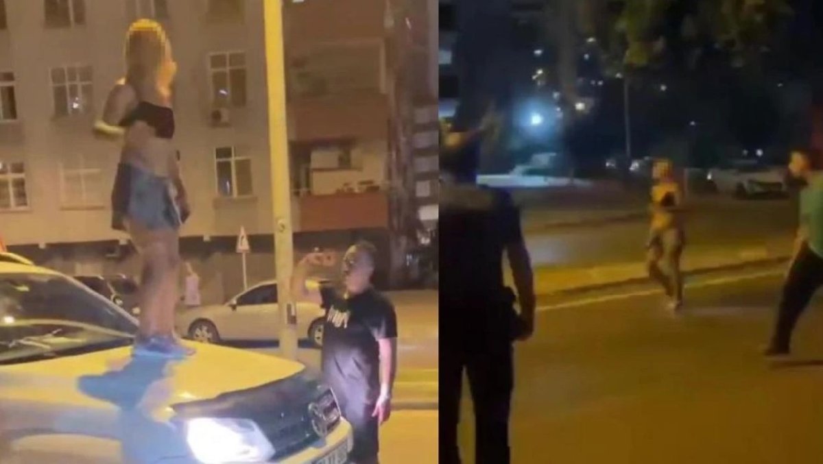 Adana'da trafikte ''zombi kadın'' gerginliği! Sokağı birbirine kattı