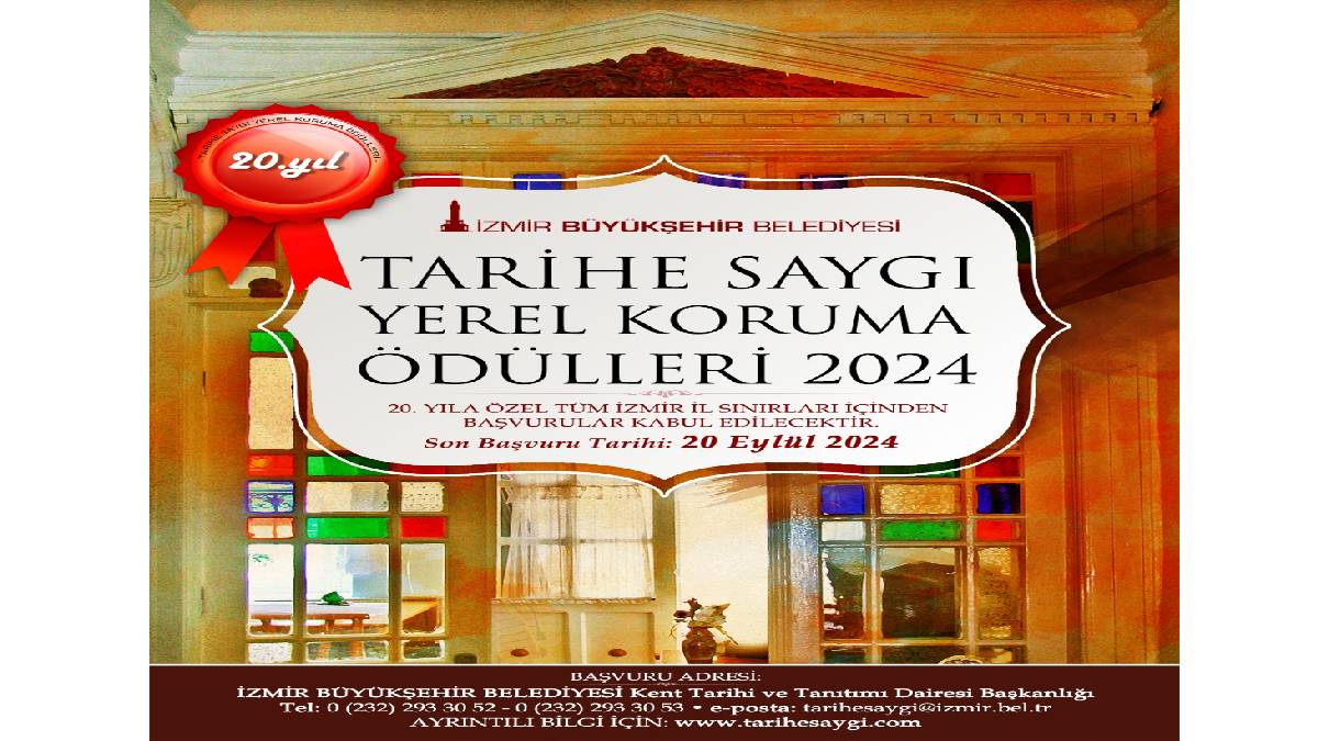 Tarihe Saygı Yerel Koruma Ödülleri’ne başvurular başladı