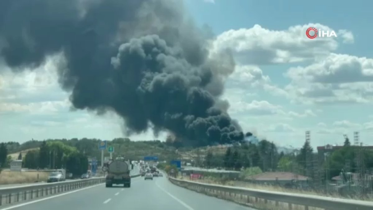 Tekirdağ'da korkutan yangın