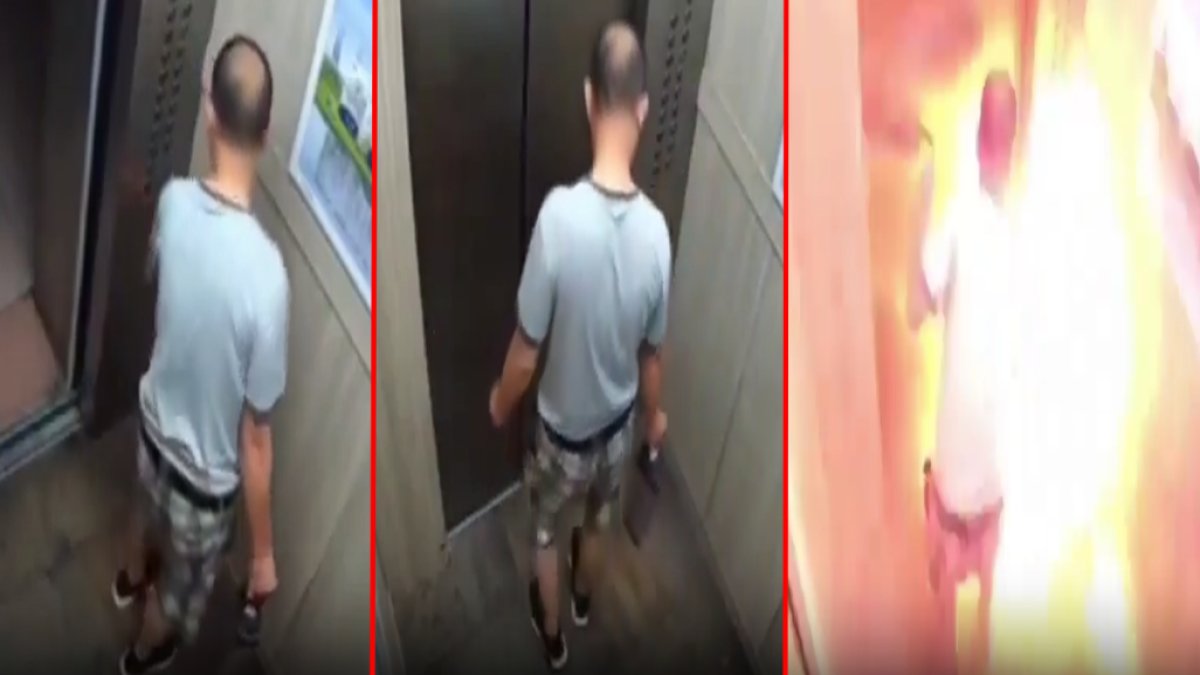Lityum bataryayla asansöre bindi! Son binişi oldu: bir anda alev aldı