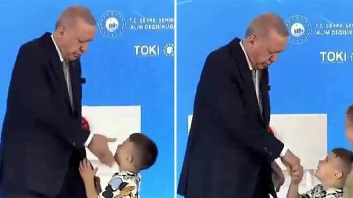 Erdoğan, el öptürdü harçlık verdi