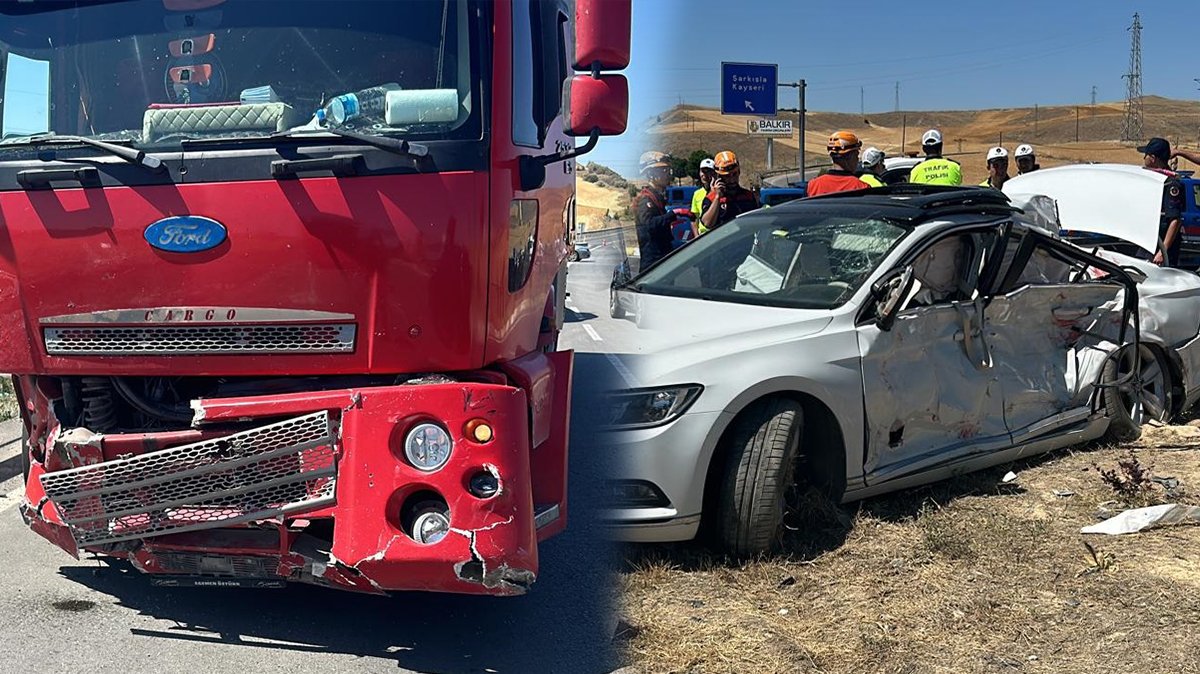 Otomobil ile kamyon çarpıştı! Ölü ve yaralılar var