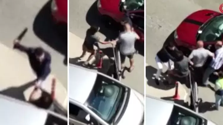 Pendik'te trafik magandasına uçan kafa: O anlar kamerada