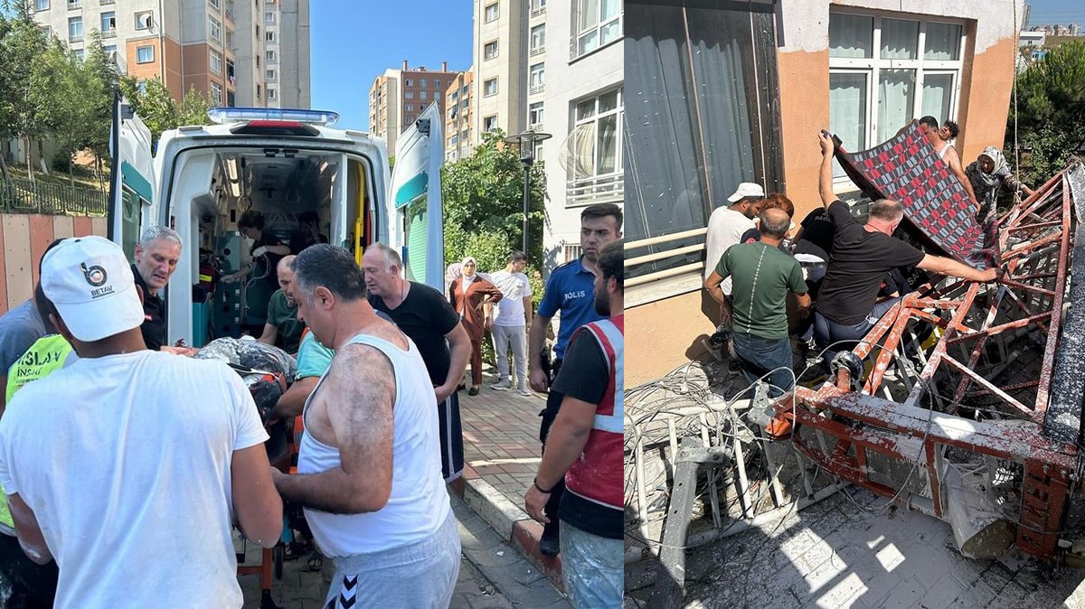 Feci olay! İnşaat iskelesi çöktü: Yaralılar var