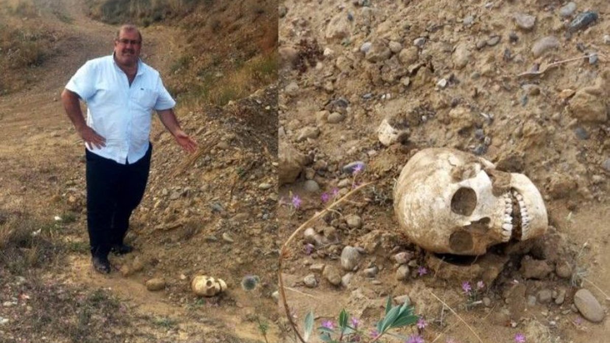 Heyelan sonrası bulundu: En az 200 yıllık insan kemikleri