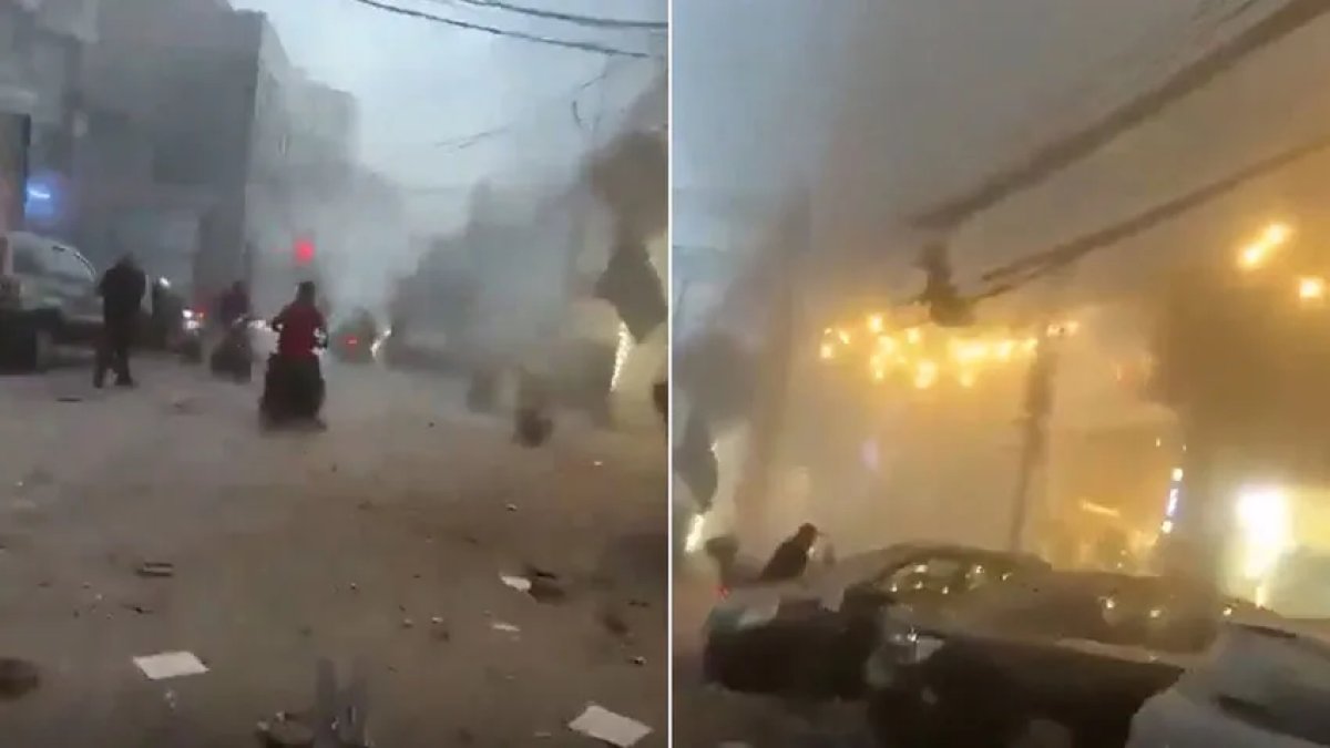 İsrail ordusu Beyrut'u vurdu: Bölgede büyük panik yaşandı