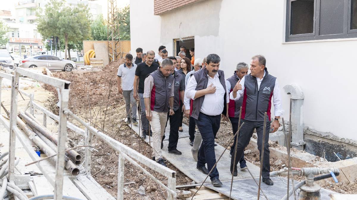 Başkan Seçer, yüzde 95’lik kısmı tamamlanan ‘Kurdali Sosyal Yaşam Ve Çocuk Gelişim Merkezi’ni inceledi