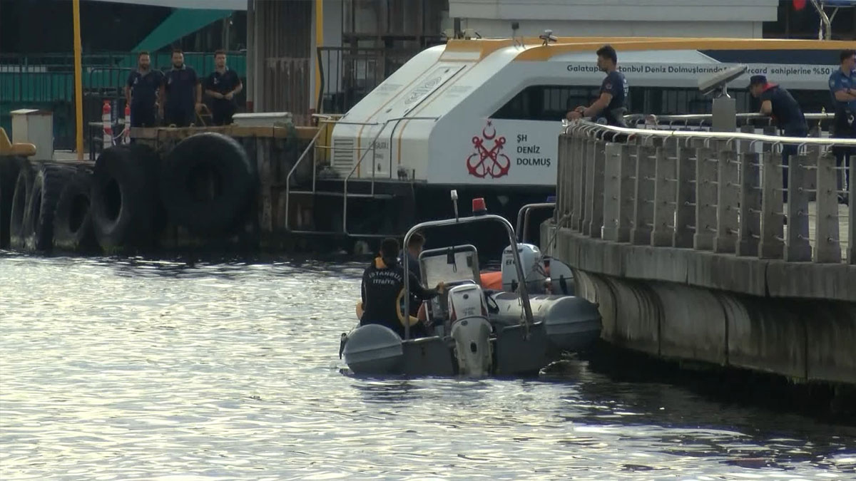 Denize düşen kadını arama çalışmaları devam ediyor