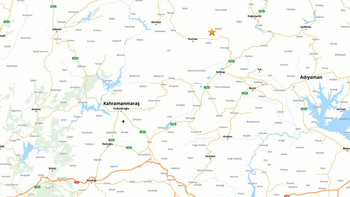 Kahramanmaraş'ta 3.8 büyüklüğünde deprem