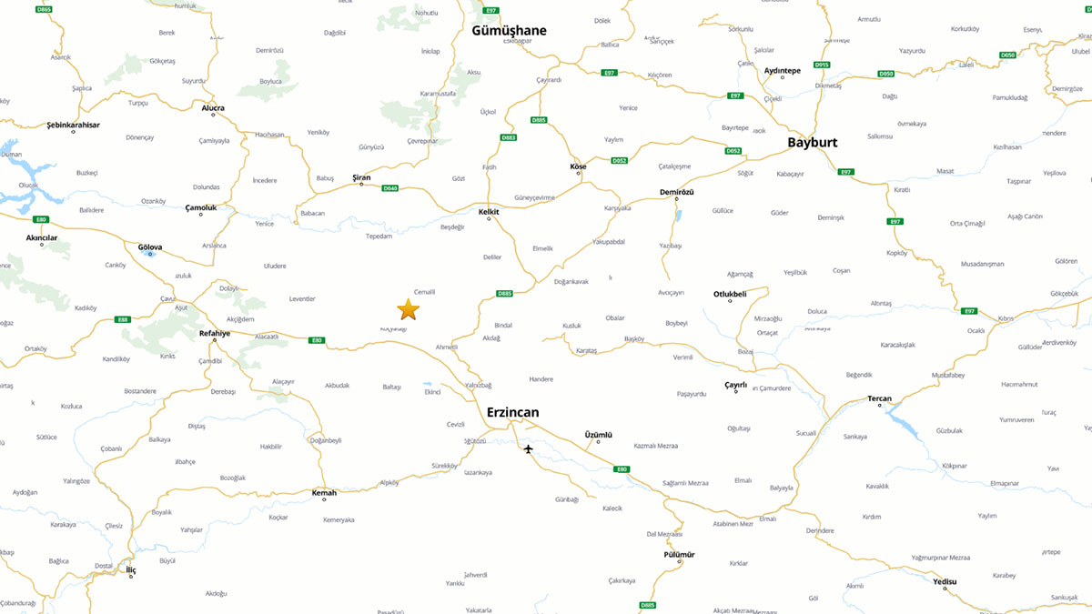 Gümüşhane'de 3.6 büyüklüğünde deprem | Son depremler