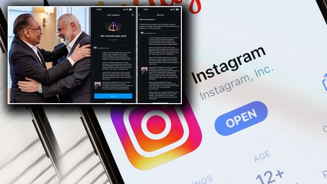 Instagram, Malezya Başbakanı’ndan özür diledi: Enver İbrahim’in ‘haniye’ paylaşımını kaldırmışlardı